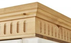 Kleiderschrank 3-türig Bornholm | Kiefer weiß / Kiefer antik -Kindermöbel Verkaufsladen 10119011 12 201910162237