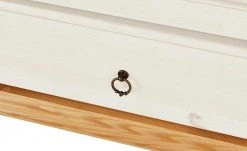 Kleiderschrank 3-türig Bornholm | Kiefer weiß / Kiefer antik -Kindermöbel Verkaufsladen 10119011 15 201910162237