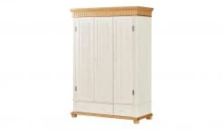 Kleiderschrank 3-türig Bornholm | Kiefer weiß / Kiefer antik -Kindermöbel Verkaufsladen 10119011 2 201910162237