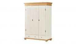 Kleiderschrank 3-türig Bornholm | Kiefer weiß / Kiefer antik -Kindermöbel Verkaufsladen 10119011 3 201910162237
