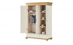 Kleiderschrank 3-türig Bornholm | Kiefer weiß / Kiefer antik -Kindermöbel Verkaufsladen 10119011 4 201910162237