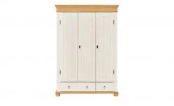 Kleiderschrank 3-türig Bornholm | Kiefer weiß / Kiefer antik -Kindermöbel Verkaufsladen 10119011 8 201910162237