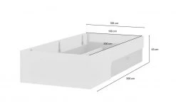 Liege mit Bettkasten Maddox | Schubkasten: rechts -Kindermöbel Verkaufsladen 10119233 8 202111252244