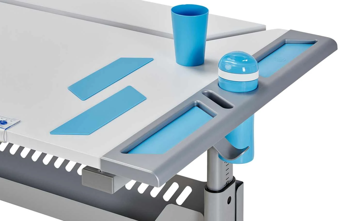 PAIDI Schülerschreibtisch Tablo | Kreideweiß / Azurblau 9 PAIDI Schülerschreibtisch Tablo | Kreideweiß / Azurblau – Bild 7