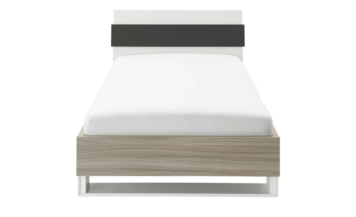 Bettgestell Holly | Treibholz (Nachbildung) / Weiß / Anthrazit 90 cm 5 Bettgestell Holly | Treibholz (Nachbildung) / Weiß / Anthrazit 90 cm – Bild 3