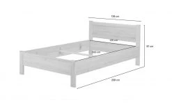 Bettgestell 120x200 - Eiche (Optik) Arne -Kindermöbel Verkaufsladen 11113899 11 202111252244