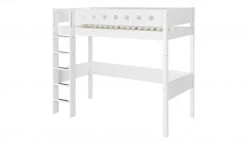 FLEXA Hochbett mit senkrechter Leiter Flexa White | Weiß -Kindermöbel Verkaufsladen 11115265 13 202003052237