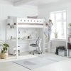 FLEXA Hochbett mit senkrechter Leiter Flexa White | Weiß