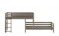 FLEXA Mittelhohes Kombibett Flexa Classic | Kiefer Terra senkrechte Leiter -Kindermöbel Verkaufsladen 11115343 1 201811271533