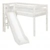 FLEXA Halbhohes Bett mit Rutsche Flexa Classic | Kiefer Weiß -Kindermöbel Verkaufsladen 11115347 1 201811271533