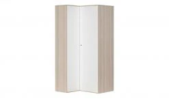 VOX Eck-Kleiderschrank Spot | Akazie (Nachbildung) / Weiß