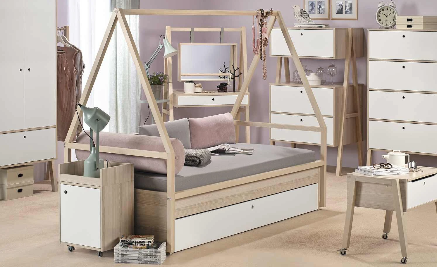 VOX Kommode Spot | Akazie (zum Teil Nachbildung) / Weiß 5 VOX Kommode Spot | Akazie (zum Teil Nachbildung) / Weiß – Bild 3