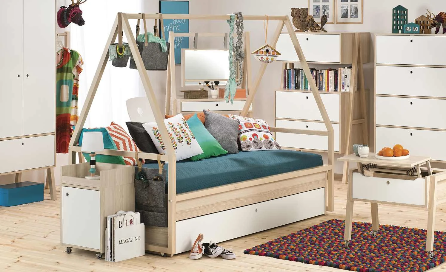 VOX Kommode Spot | Akazie (zum Teil Nachbildung) / Weiß 4 VOX Kommode Spot | Akazie (zum Teil Nachbildung) / Weiß – Bild 2