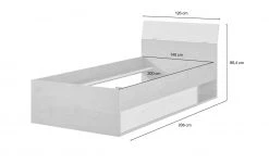 Bettgestell Milow | 120x200 cm 120 cm 200 cm -Kindermöbel Verkaufsladen 11117246 12 202111252244