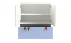 now! by hülsta minimo Kommode Minimo | Ausführung 2 (2 Türen, 1 Schub) 90,2|cm Weiß / Hellblau -Kindermöbel Verkaufsladen 11117260 8 202107121302