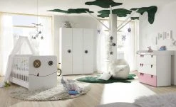 now! by hülsta minimo Kommode Minimo | Ausführung 3 (3 Schübe) 90,2|cm Weiß / Rosa