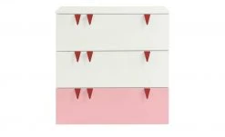 now! by hülsta minimo Kommode Minimo | Ausführung 3 (3 Schübe) 90,2|cm Weiß / Rosa -Kindermöbel Verkaufsladen 11117262 3 202107121302