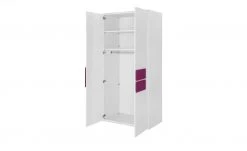 Kleiderschrank, 2-türig Holly | Weiß / Fuchsia 101,3|cm -Kindermöbel Verkaufsladen 11117342 1 201811271524