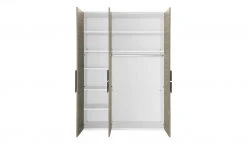Kleiderschrank, 3-türig Holly | Weiß / Treibholz (Nachbildung) / Anthrazit ohne Spiegeltür -Kindermöbel Verkaufsladen 11117345 3 201811271524