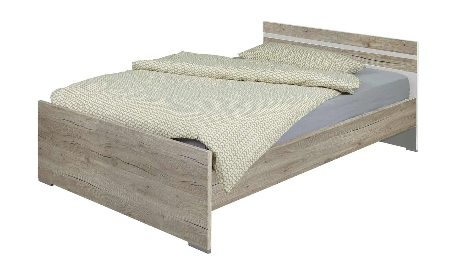 Futonbett Caja | Eiche San Remo (Nachbildung) / Alpinweiß 140x200 cm 3 Futonbett Caja | Eiche San Remo (Nachbildung) / Alpinweiß 140x200 cm