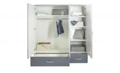 Kleiderschrank Miami | Hellgrau 3|Stück -Kindermöbel Verkaufsladen 11117834 2 201901221126