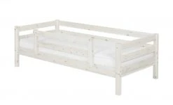 FLEXA Bett mit Absturzsicherung Flexa Classic | Kiefer Weiß