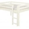 FLEXA Halbhohes Bett Flexa Classic | Kiefer Weiß senkrechte Leiter 140x200 cm -Kindermöbel Verkaufsladen 11118537 3 201811271533