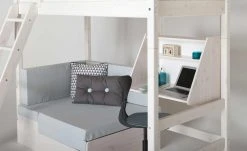 FLEXA Casa Hochbett Flexa Classic | Kiefer Weiß Senkrechte Leiter -Kindermöbel Verkaufsladen 11118568 4 202111252244