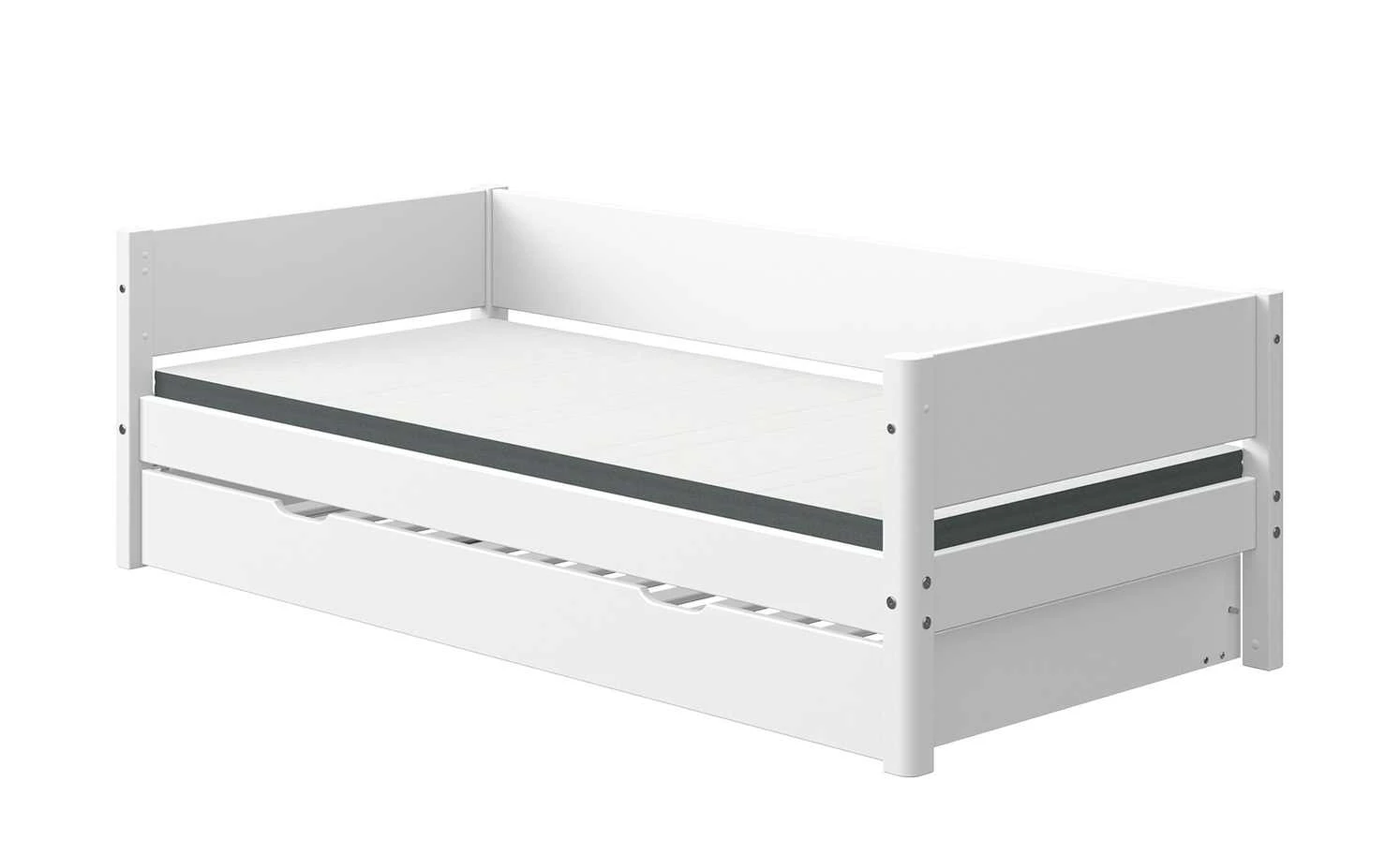 FLEXA Bett mit Ausziehbett Flexa White | Weiß 7 FLEXA Bett mit Ausziehbett Flexa White | Weiß – Bild 5