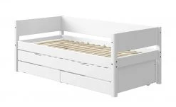 FLEXA Bett mit Ausziehbett und 2 Schubkästen Flexa White | Weiß 16 FLEXA Bett mit Ausziehbett und 2 Schubkästen Flexa White | Weiß -Kindermöbel Verkaufsladen 11118723 1 202001172244