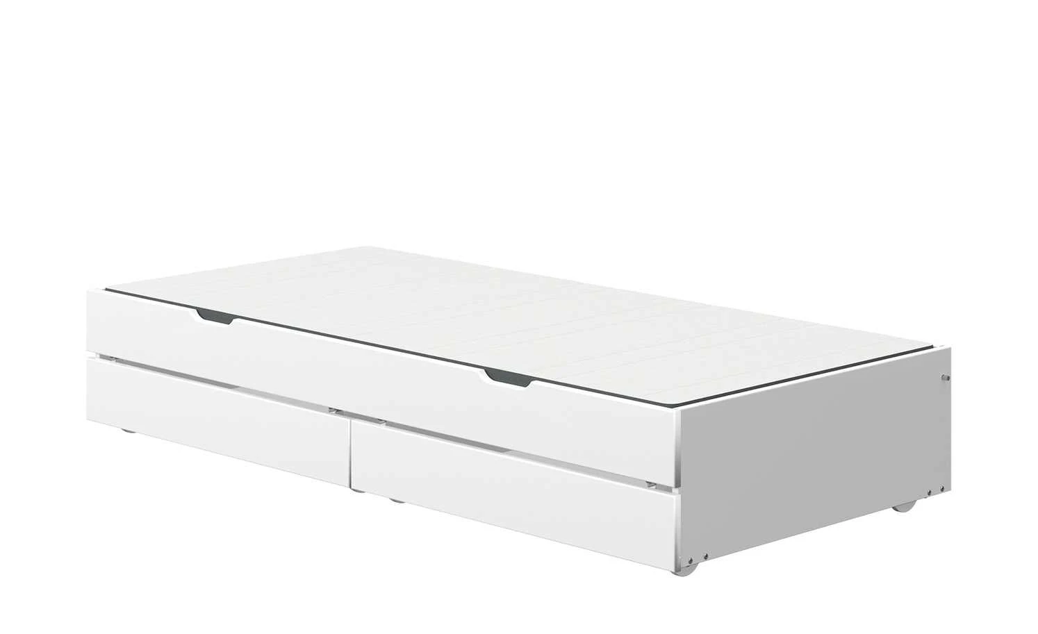 FLEXA Bett mit Ausziehbett und 2 Schubkästen Flexa White | Weiß 11 FLEXA Bett mit Ausziehbett und 2 Schubkästen Flexa White | Weiß – Bild 9