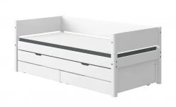 FLEXA Bett mit Ausziehbett und 2 Schubkästen Flexa White | Weiß 18 FLEXA Bett mit Ausziehbett und 2 Schubkästen Flexa White | Weiß -Kindermöbel Verkaufsladen 11118723 3 202001172244
