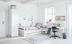 FLEXA Bett mit Ausziehbett und 2 Schubkästen Flexa White | Weiß 15 FLEXA Bett mit Ausziehbett und 2 Schubkästen Flexa White | Weiß -Kindermöbel Verkaufsladen 11118723 4 202002282242