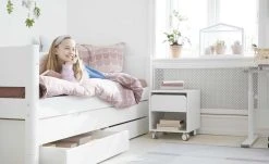 FLEXA Bett mit Ausziehbett und 2 Schubkästen Flexa White | Weiß