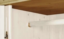 Kleiderschrank, 2-türig Bornholm | Kiefer Weiß / Kiefer antikfarben durchgehende gemusterte Tür -Kindermöbel Verkaufsladen 11119508 5 202008312241