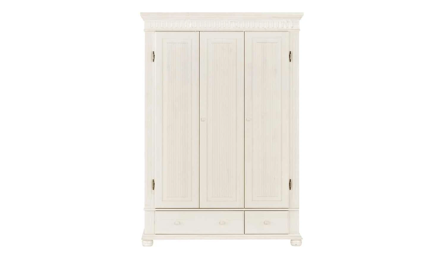 Kleiderschrank, 3-türig Bornholm | Kiefer Weiß 6 Kleiderschrank, 3-türig Bornholm | Kiefer Weiß – Bild 4