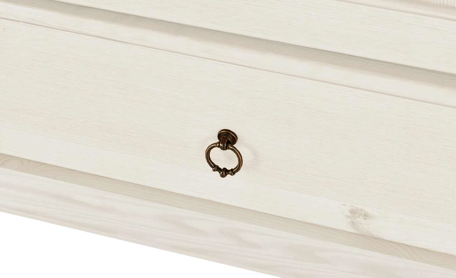 Kleiderschrank, 2-türig Bornholm | Kiefer Weiß durchgehende gemusterte Tür 5 Kleiderschrank, 2-türig Bornholm | Kiefer Weiß durchgehende gemusterte Tür – Bild 3