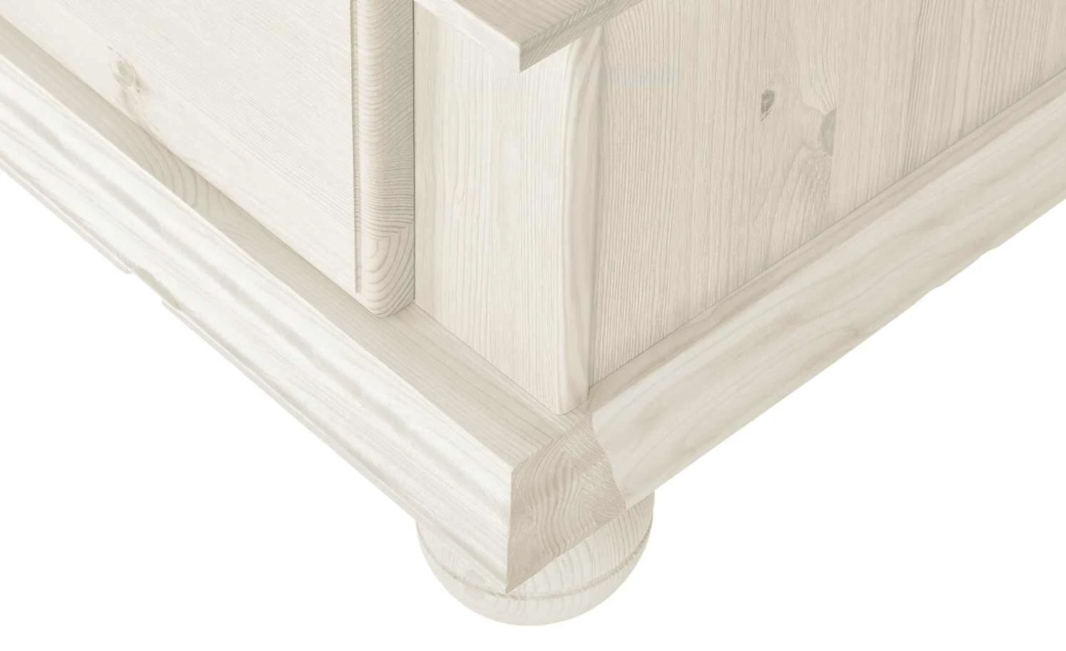 Kleiderschrank, 2-türig Bornholm | Kiefer Weiß durchgehende gemusterte Tür 7 Kleiderschrank, 2-türig Bornholm | Kiefer Weiß durchgehende gemusterte Tür – Bild 5