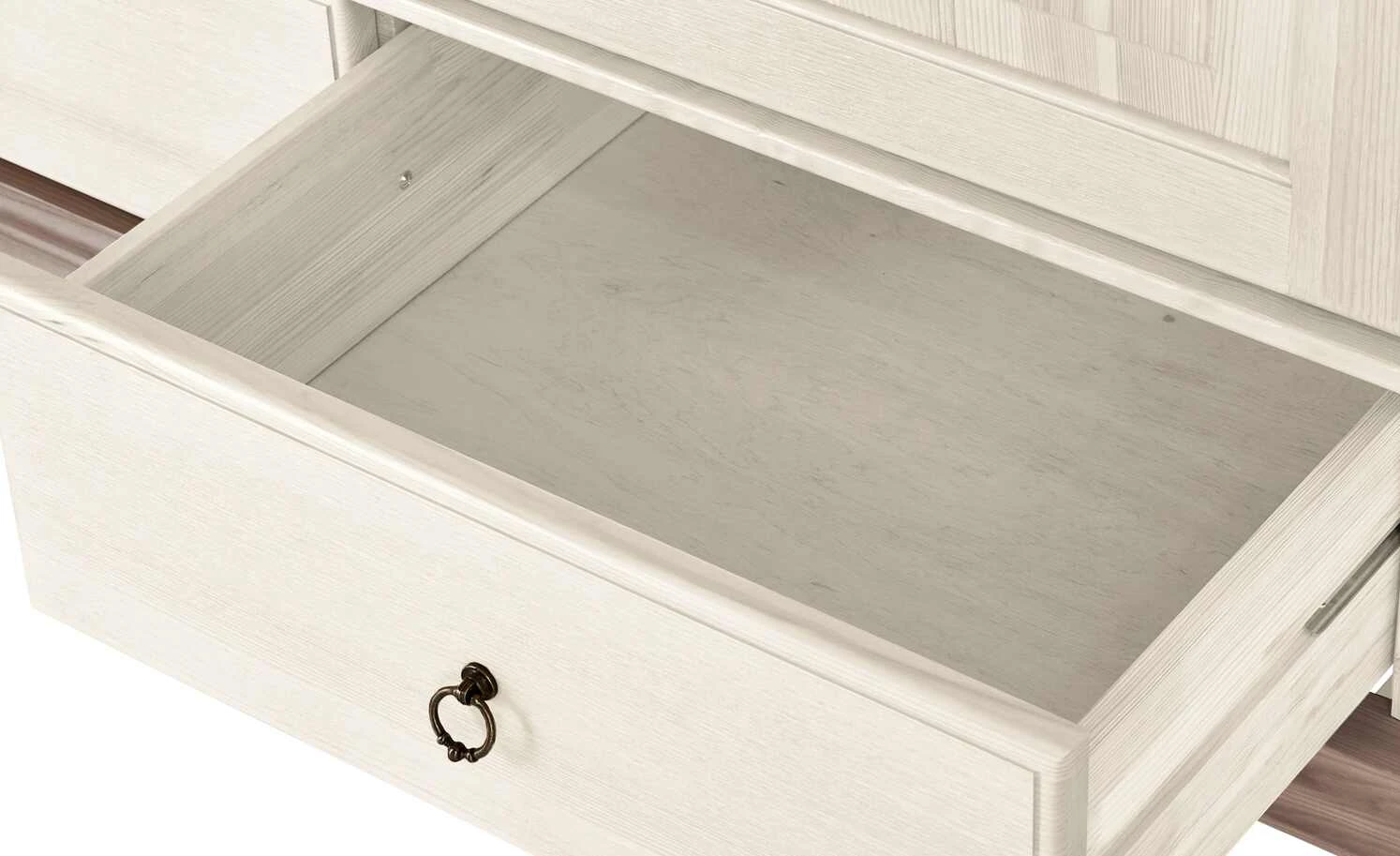 Kleiderschrank, 2-türig Bornholm | Kiefer Weiß / Kiefer lavafarben durchgehende gemusterte Tür 9 Kleiderschrank, 2-türig Bornholm | Kiefer Weiß / Kiefer lavafarben durchgehende gemusterte Tür – Bild 7