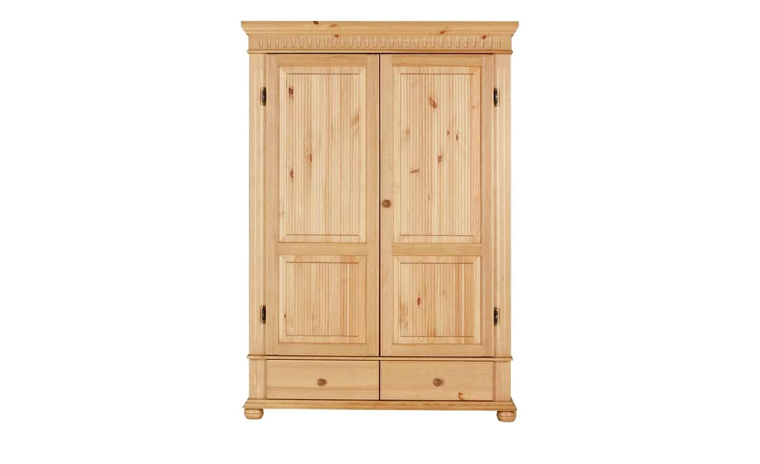 Kleiderschrank, 2-türig Bornholm | Kiefer antikbrushfarben geteilte gemusterte Tür 14 Kleiderschrank, 2-türig Bornholm | Kiefer antikbrushfarben geteilte gemusterte Tür – Bild 12