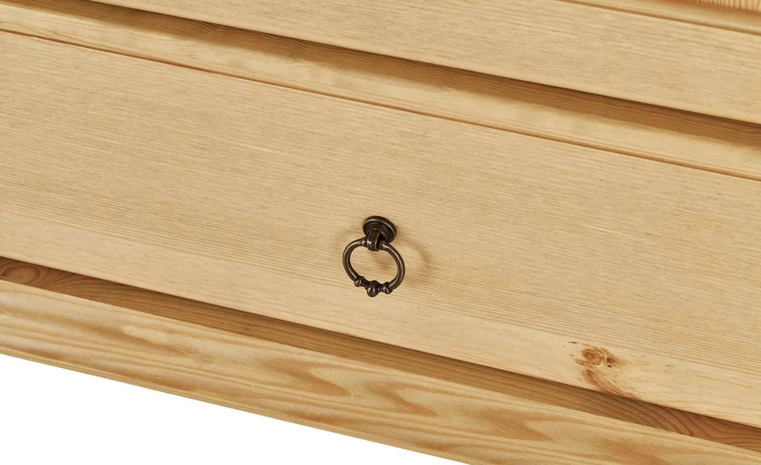 Kleiderschrank, 2-türig Bornholm | Kiefer antikbrushfarben geteilte gemusterte Tür 6 Kleiderschrank, 2-türig Bornholm | Kiefer antikbrushfarben geteilte gemusterte Tür – Bild 4