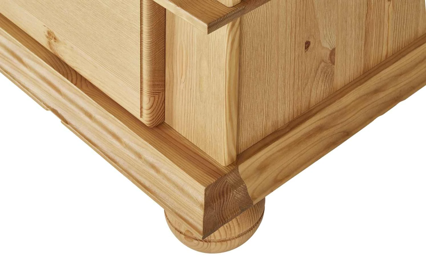 Kleiderschrank, 2-türig Bornholm | Kiefer antikbrushfarben geteilte gemusterte Tür 8 Kleiderschrank, 2-türig Bornholm | Kiefer antikbrushfarben geteilte gemusterte Tür – Bild 6