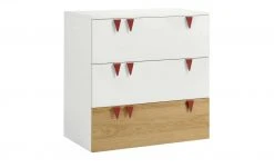 now! by hülsta minimo Kommode Minimo | Ausführung 3 (3 Schübe) 90,2|cm Weiß / Eiche Natur -Kindermöbel Verkaufsladen 11119926 1 201901221138