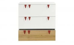 now! by hülsta minimo Kommode Minimo | Ausführung 3 (3 Schübe) 90,2|cm Weiß / Eiche Natur -Kindermöbel Verkaufsladen 11119926 4 201908192233