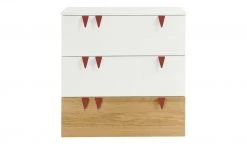 now! by hülsta minimo Kommode Minimo | Ausführung 3 (3 Schübe) 90,2|cm Weiß / Eiche Natur -Kindermöbel Verkaufsladen 11119926 5 201908192233