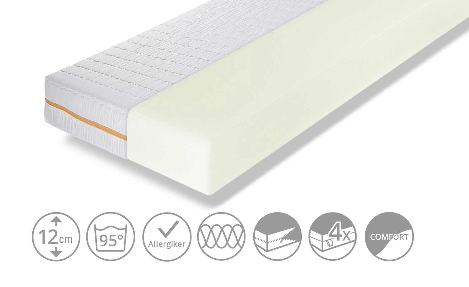 Ratzzz Komfortschaummatratze Langschläfer | 120|cm 200|cm 4 Ratzzz Komfortschaummatratze Langschläfer | 120|cm 200|cm – Bild 2