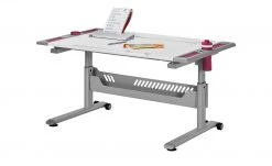 PAIDI Schülerschreibtisch Tablo | Weiß / Brombeer -Kindermöbel Verkaufsladen 11350644 12 202102182236