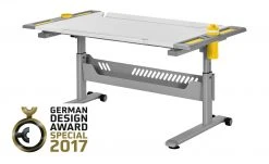 PAIDI Schülerschreibtisch Tablo | Kreideweiß / Gelb