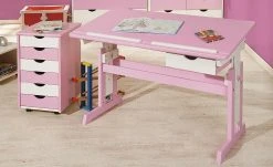 Schreibtisch Isle | Rosa / Weiß