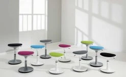 PAIDI Kinderhocker Speedy | Weiß / Limettengrün